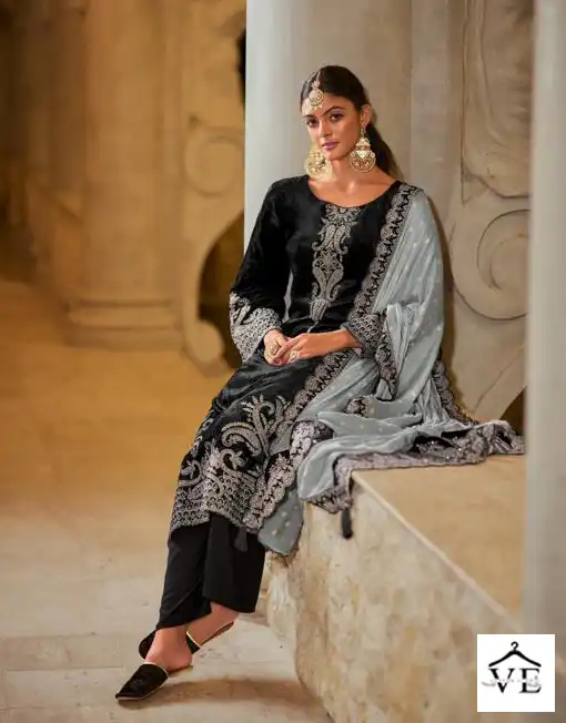 Rangati Signature Viscose Velvet Wholesale Designer Winter Wear Salwar Suit Catalog — Wholesale Salwar Suits, MPA wholesale from Surat - Gallery Image 4