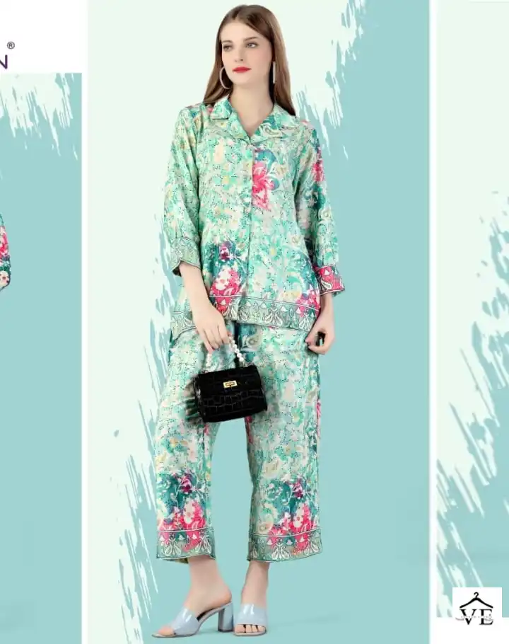 Jelite Jisha Silk Co Ord Set Vol 1 Silk Wholesale Fancy Cord Sets Catalog — Wholesale Kurtis, MPA wholesale from Surat — view 1