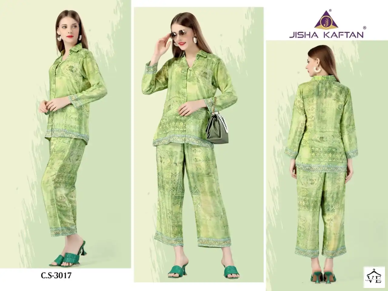 Jelite Jisha Silk Co Ord Set Vol 1 Silk Wholesale Fancy Cord Sets Catalog — Wholesale Kurtis, MPA wholesale from Surat - Gallery Image 5
