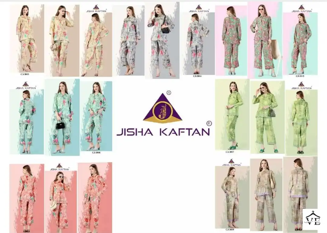 Jelite Jisha Silk Co Ord Set Vol 1 Silk Wholesale Fancy Cord Sets Catalog — Wholesale Kurtis, MPA wholesale from Surat — view 8