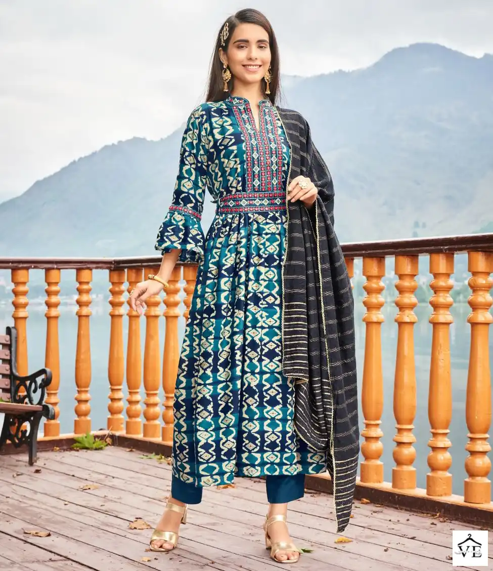 Wanna Simona Heavy Printed Wholesale Readymade Salwar Suit Catalog — Wholesale Salwar Suits, MPA wholesale from Surat — view 1