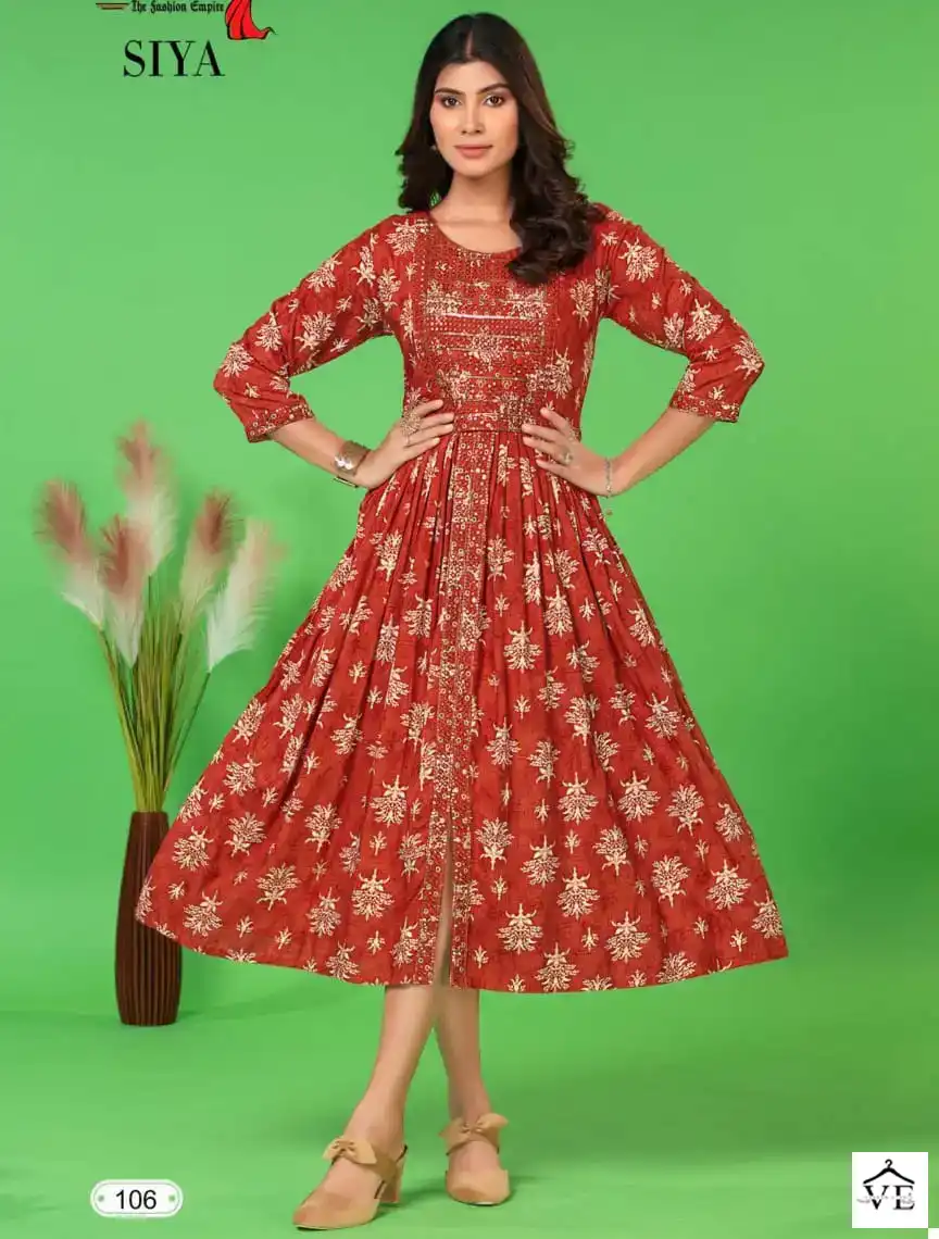 Deecee Siya Heavy Rayon Wholesale Long Kurtis Catalog — Wholesale Kurtis, MPA wholesale from Surat — view 1