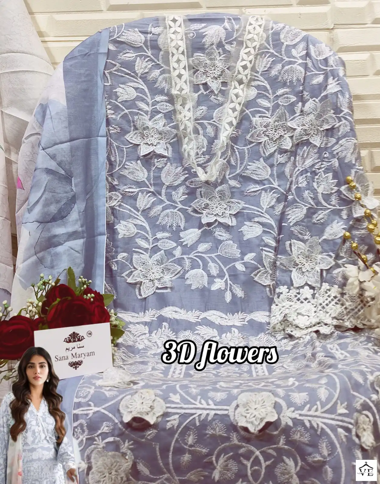 Sana Maryam SM-161 Cotton Wholesale Pakistani Suit Catalog — Wholesale Salwar Suits, MPA wholesale from Surat — view 10