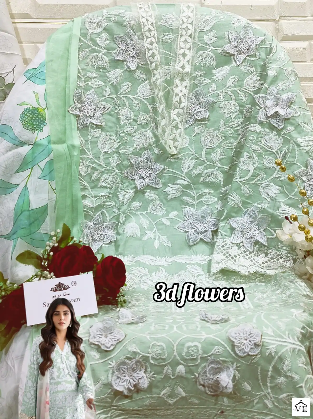 Sana Maryam SM-161 Cotton Wholesale Pakistani Suit Catalog — Wholesale Salwar Suits, MPA wholesale from Surat — view 5