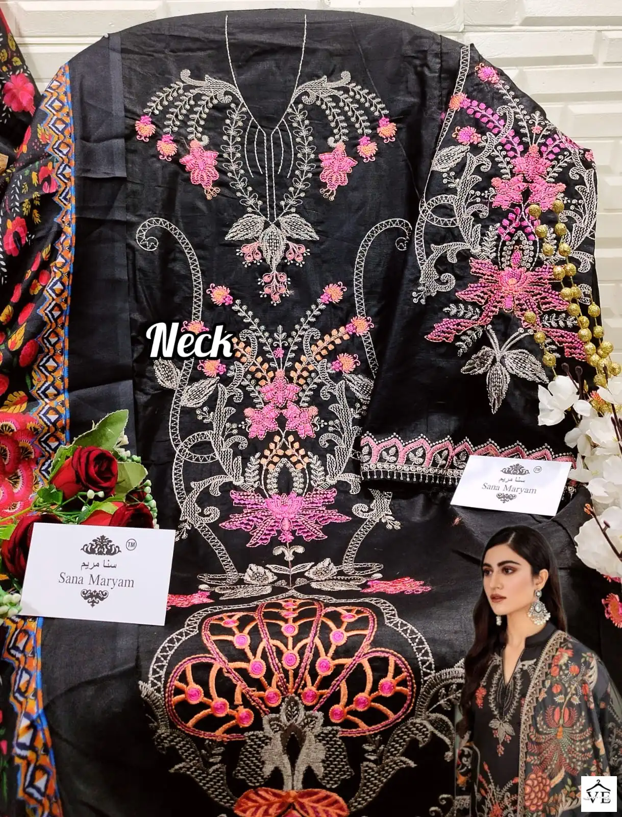 Sana Maryam SM-162 Cotton Wholesale Pakistani Suit — Wholesale Salwar Suits, MPA wholesale from Surat - Gallery Image 3