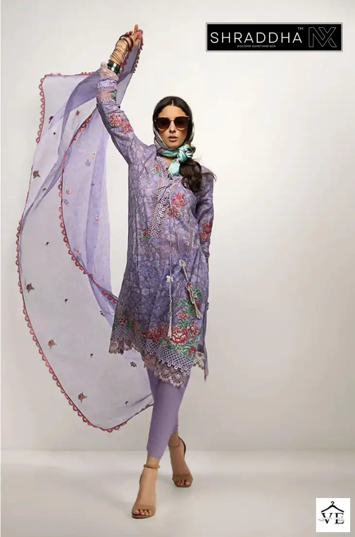 Sharaddha Nx Sobia Nazir Vithal Vol 1 Lawn Cotton Wholesale Pakistani Salwar Suit Catalog — Wholesale Salwar Suits, MPA wholesale from Surat - Gallery Image 3