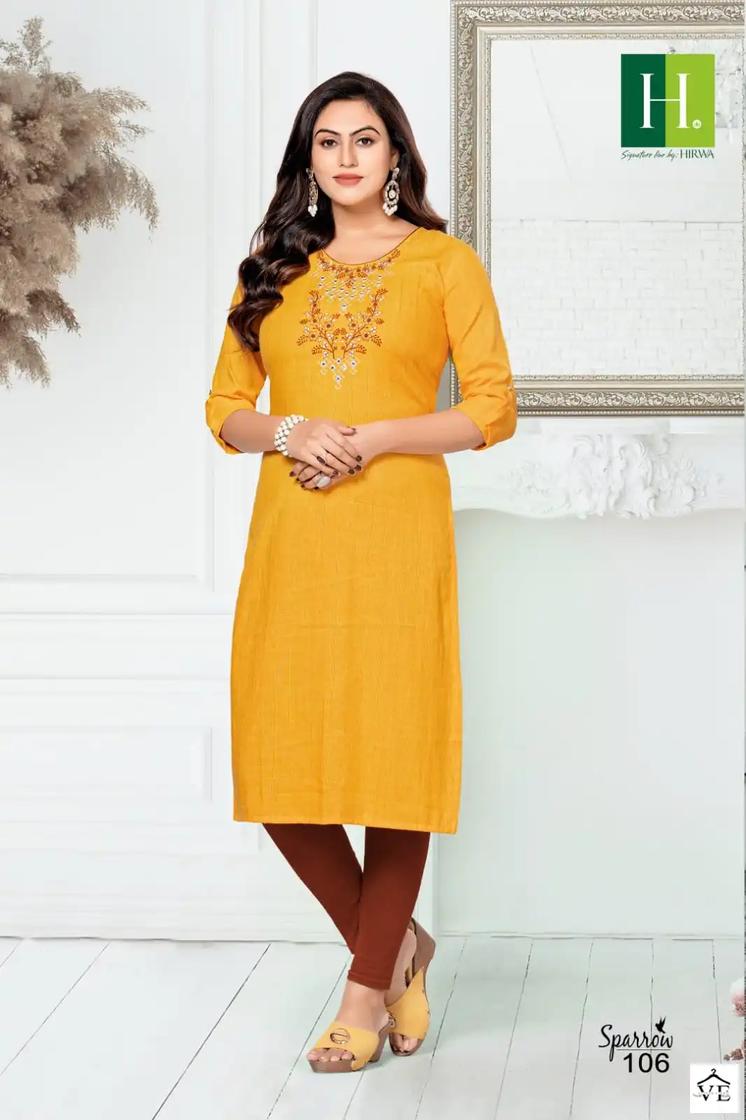 Hirwa Sparrow Bombay Rayon Wholesale Fancy Kurtis Catalog — Wholesale Kurtis, MPA wholesale from Surat - Gallery Image 5