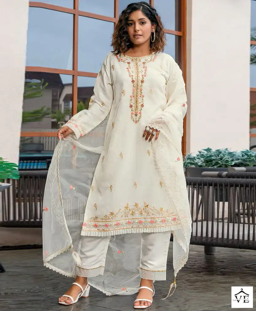 Fepic Sr 3013 Organza Wholesale Designer Readymade Pakistani Salwar Suit Catalog — Wholesale Salwar Suits, MPA wholesale from Surat — view 1