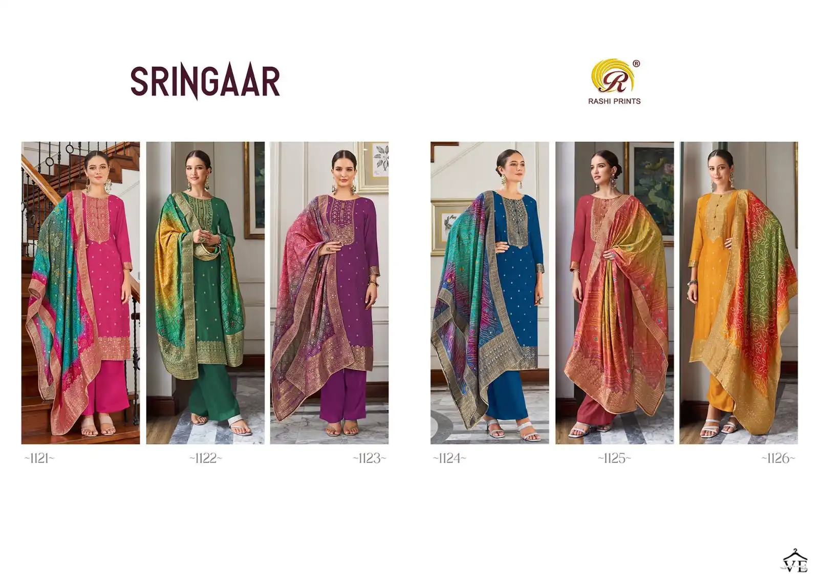 Rashi Sringaar Pure Muslin Jacquard Wholesale Salwar Suit Catalog — Wholesale Salwar Suits, MPA wholesale from Surat — view 7