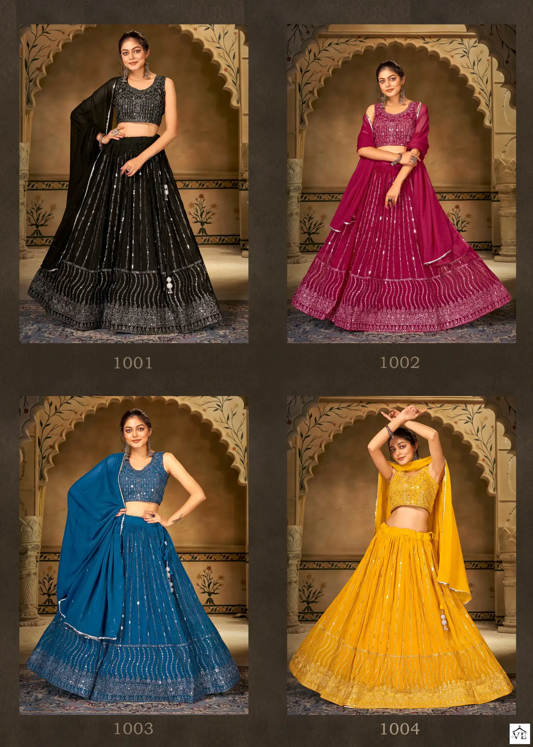 Mf Strisha Georgette Wholesale Designer Party Wear Lehenga Catalog — Wholesale Lehenga, MPA wholesale from Surat — view 5