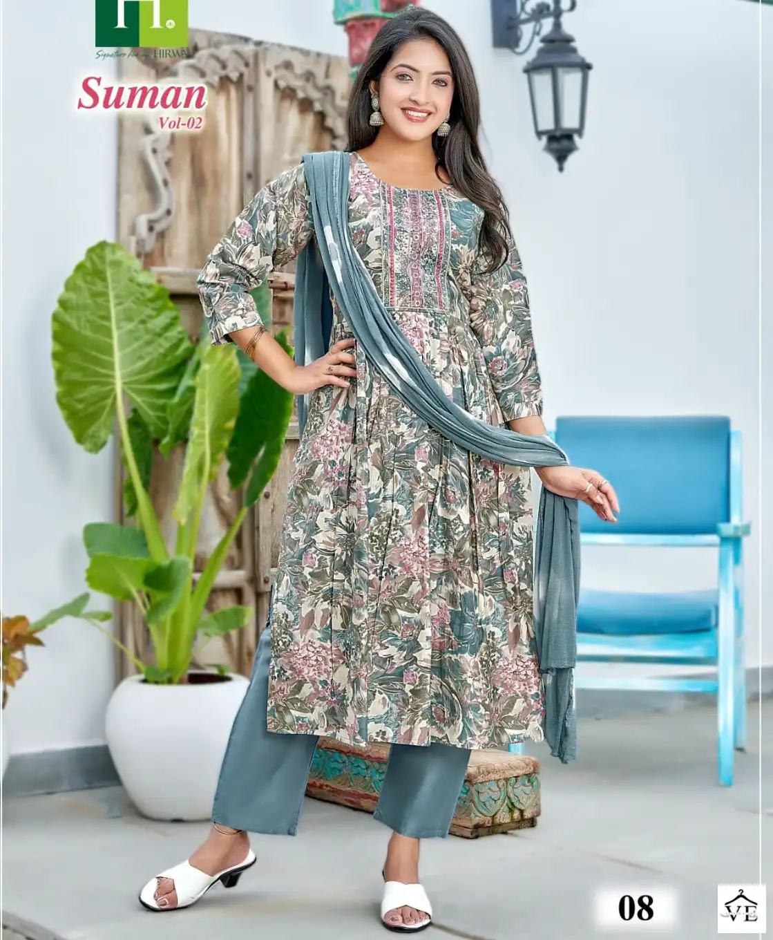 Hirwa Suman Vol 2 Heavy Modal Wholesale Readymade Salwar Suit Catalog — Wholesale Salwar Suits, MPA wholesale from Surat — view 1