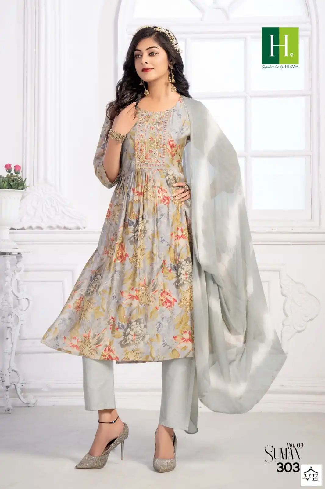 Hirwa Suman Vol 3 Heavy Modal Wholesale Readymade Salwar Suit Catalog — Wholesale Salwar Suits, MPA wholesale from Surat - Gallery Image 7