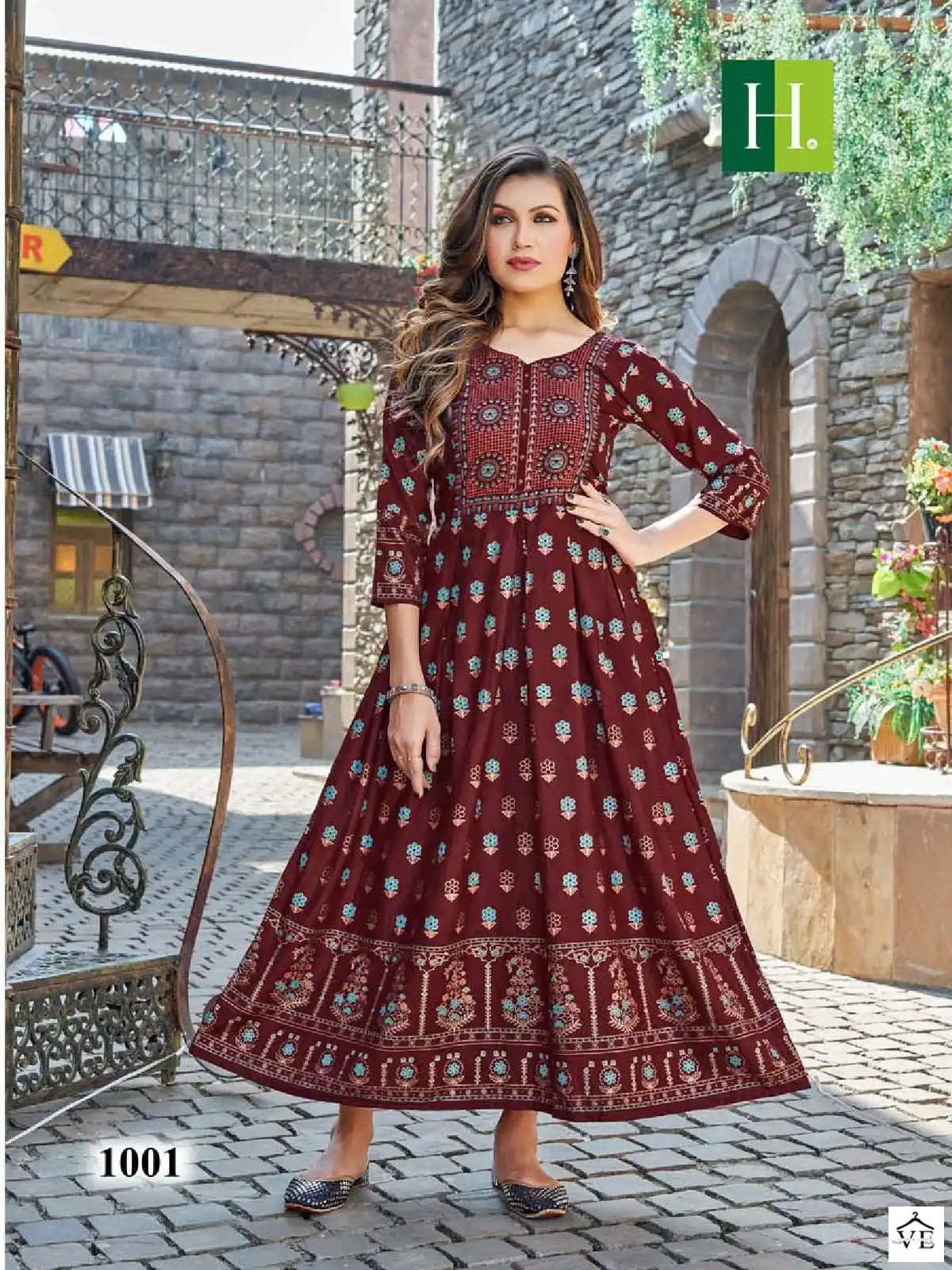 Hirwa Sunflower Vol 5 Rayon Wholesale Designer Fancy Gown Catalog — Wholesale Kurtis, MPA wholesale from Surat — view 2