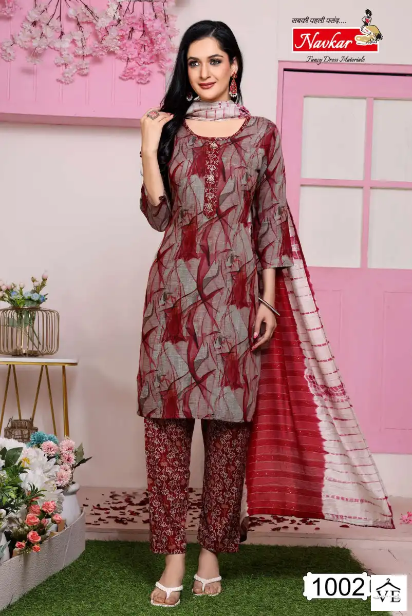 Navkar Susita Rayon Wholesale Readymade Salwar Suit Catalog — Wholesale Salwar Suits, MPA wholesale from Surat — view 6