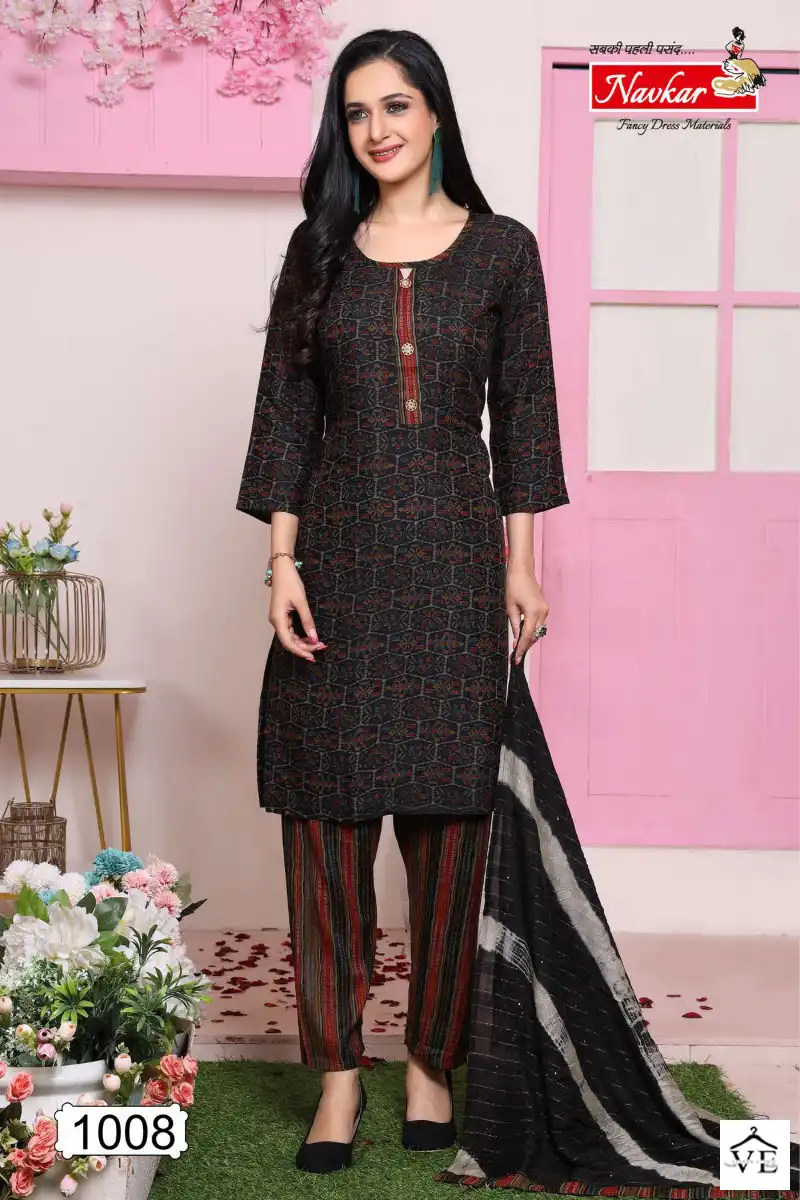 Navkar Susita Rayon Wholesale Readymade Salwar Suit Catalog — Wholesale Salwar Suits, MPA wholesale from Surat — view 8