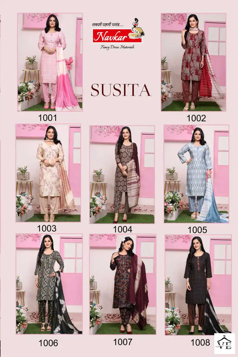 Navkar Susita Rayon Wholesale Readymade Salwar Suit Catalog — Wholesale Salwar Suits, MPA wholesale from Surat — view 9
