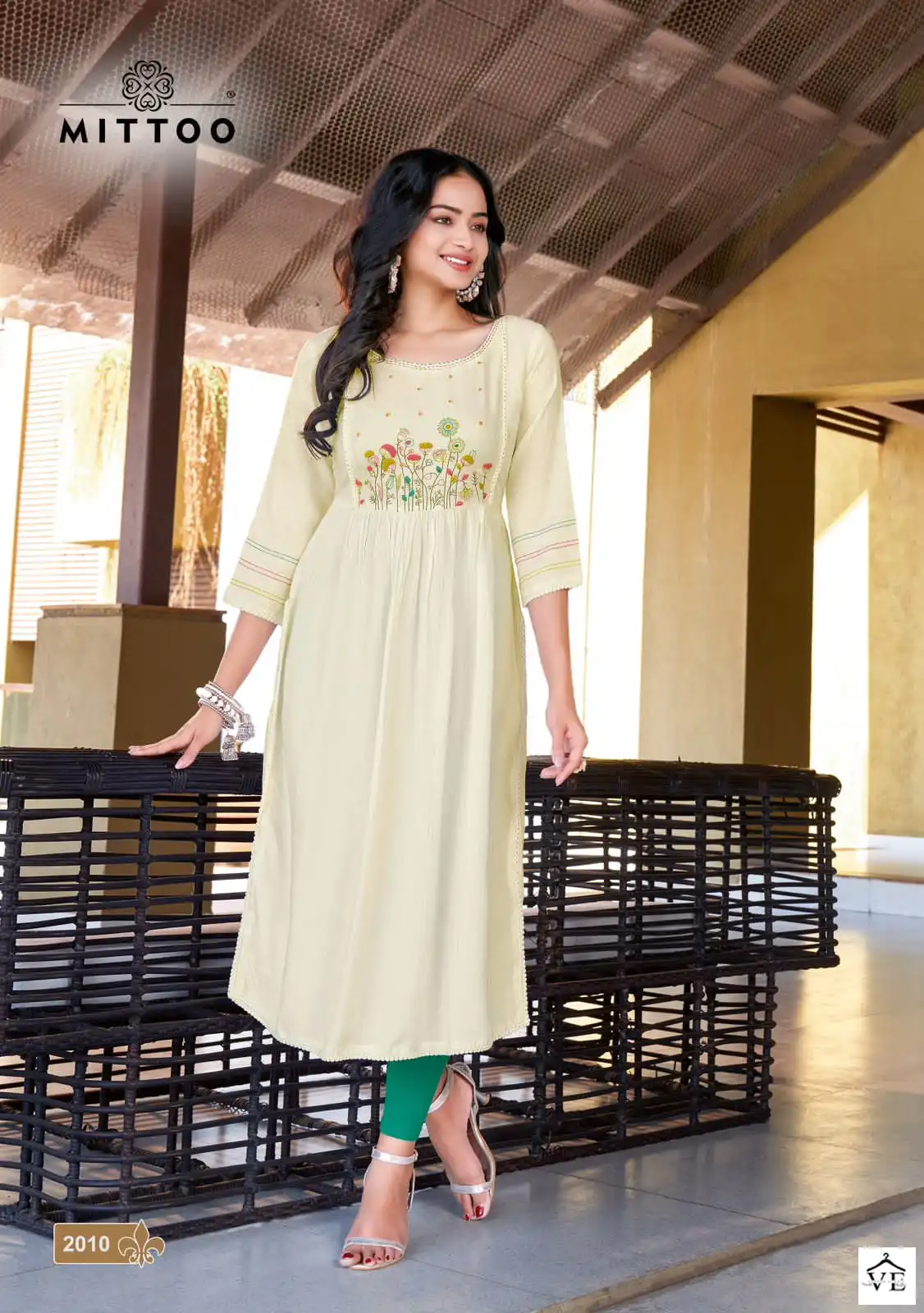 Mittoo Swagat Vol 2 Rayon Wrinkle Lure Wholesale Designer Kurtis Catalog — Wholesale Kurtis, Mittoo wholesale from Surat - Gallery Image 3