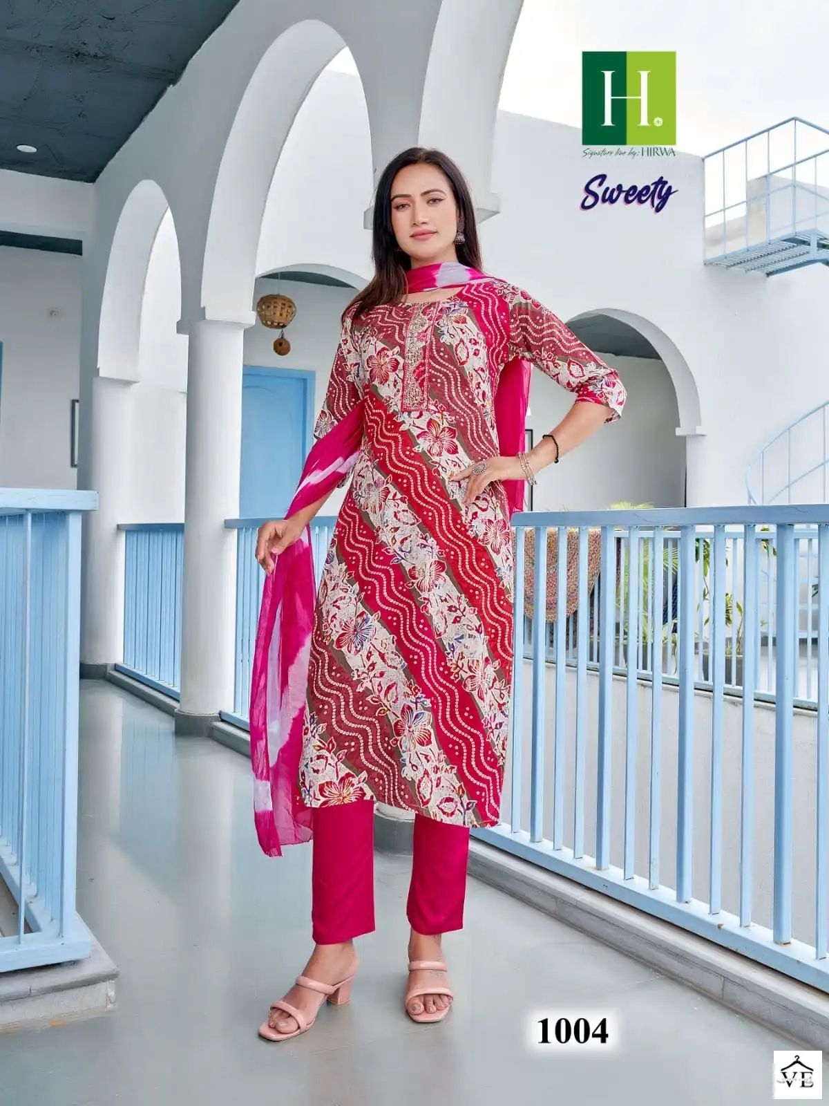 Hirwa Sweety Rayon Wholesale Readymade Salwar Suit Catalog — Wholesale Salwar Suits, MPA wholesale from Surat - Gallery Image 4