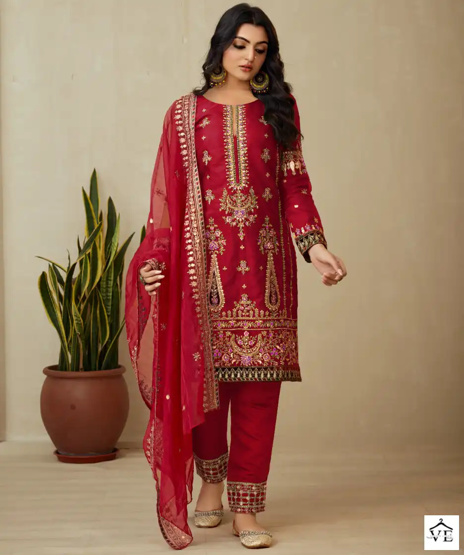 Sabah Priya Organza Wholesale Designer Readymade Salwar Suit Catalog — Wholesale Salwar Suits, MPA wholesale from Surat — view 1