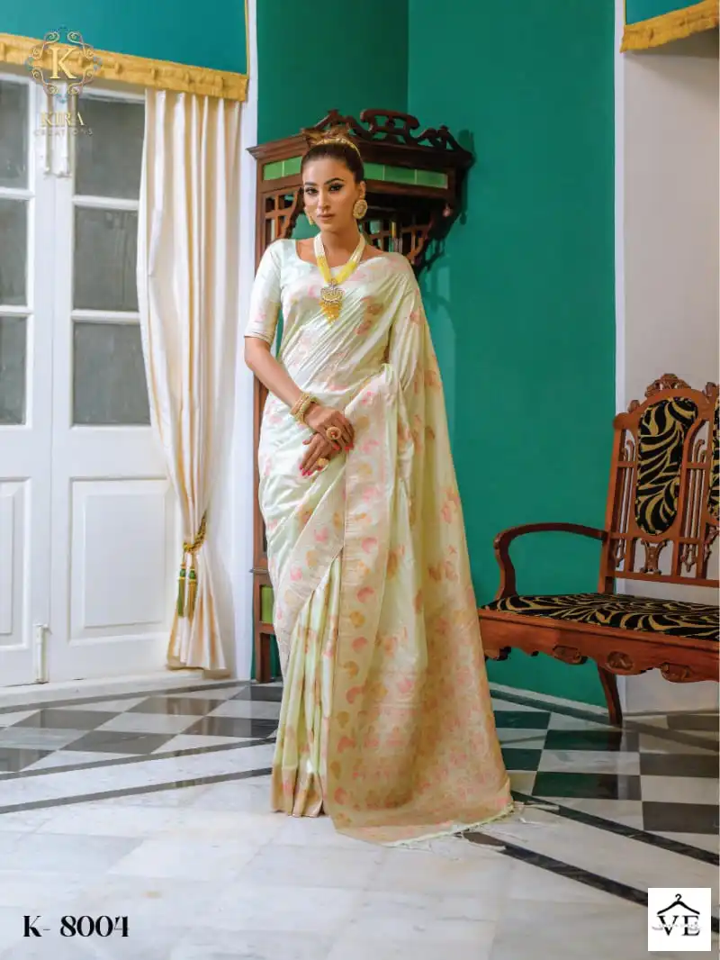 Kira Sangria Vol 2 Banarasi Silk Wholesale Saree Catalog — Wholesale Sarees, MPA wholesale from Surat - Gallery Image 3