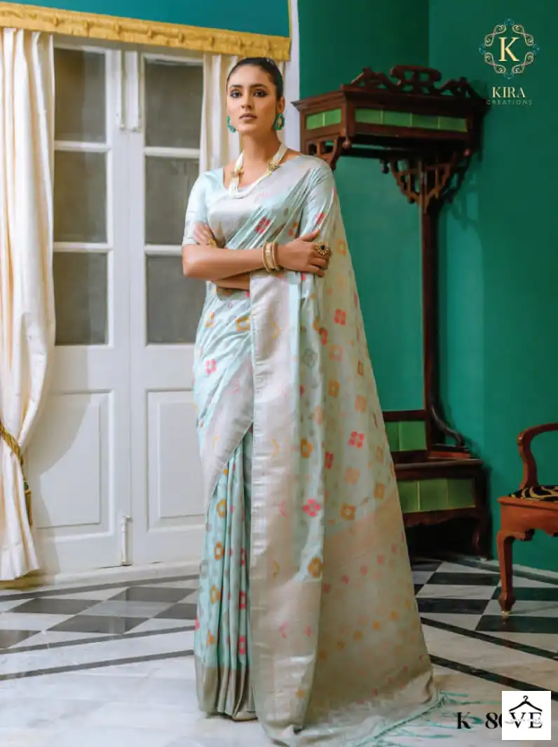 Kira Sangria Vol 2 Banarasi Silk Wholesale Saree Catalog — Wholesale Sarees, MPA wholesale from Surat - Gallery Image 4