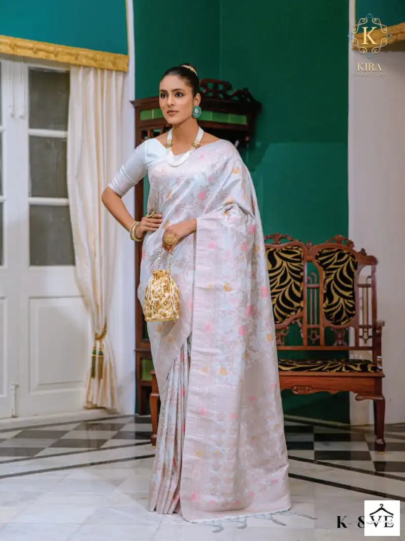 Kira Sangria Vol 2 Banarasi Silk Wholesale Saree Catalog — Wholesale Sarees, MPA wholesale from Surat - Gallery Image 6
