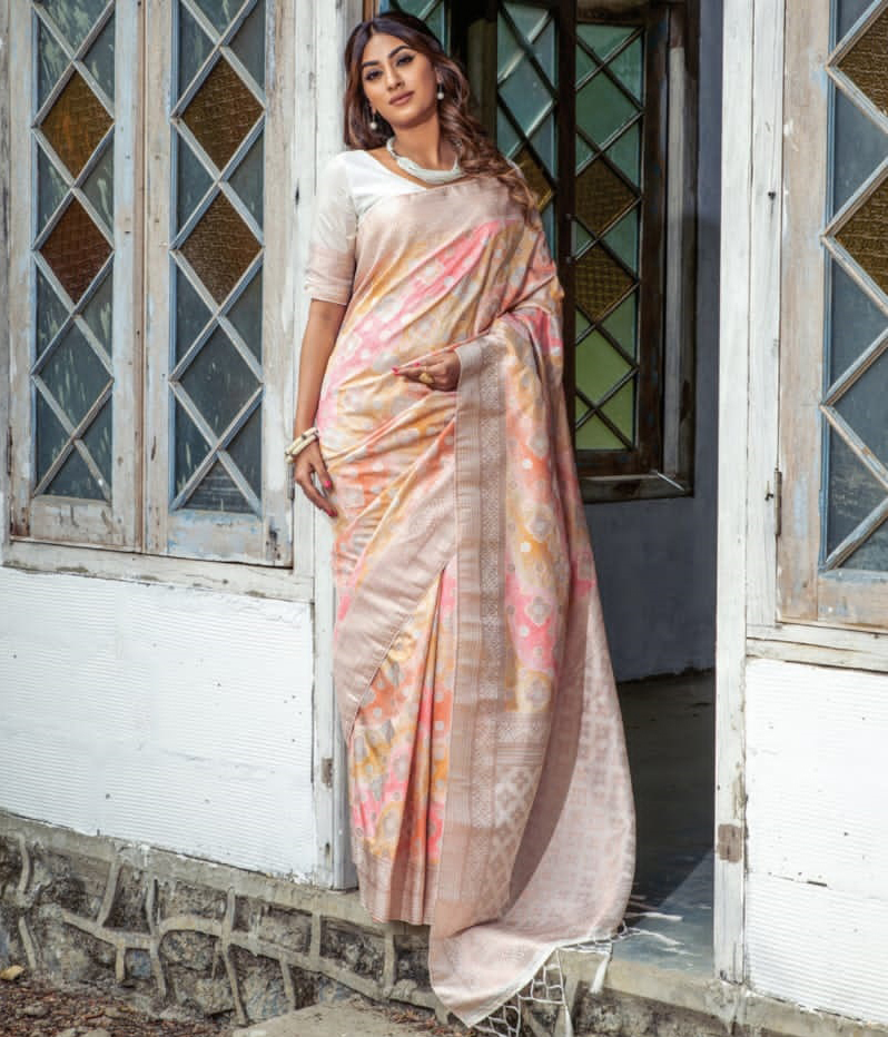 Kira Sangria Banarasi Silk Wholesale Fancy Sarees Catalog — Wholesale Sarees, MPA wholesale from Surat — view 1