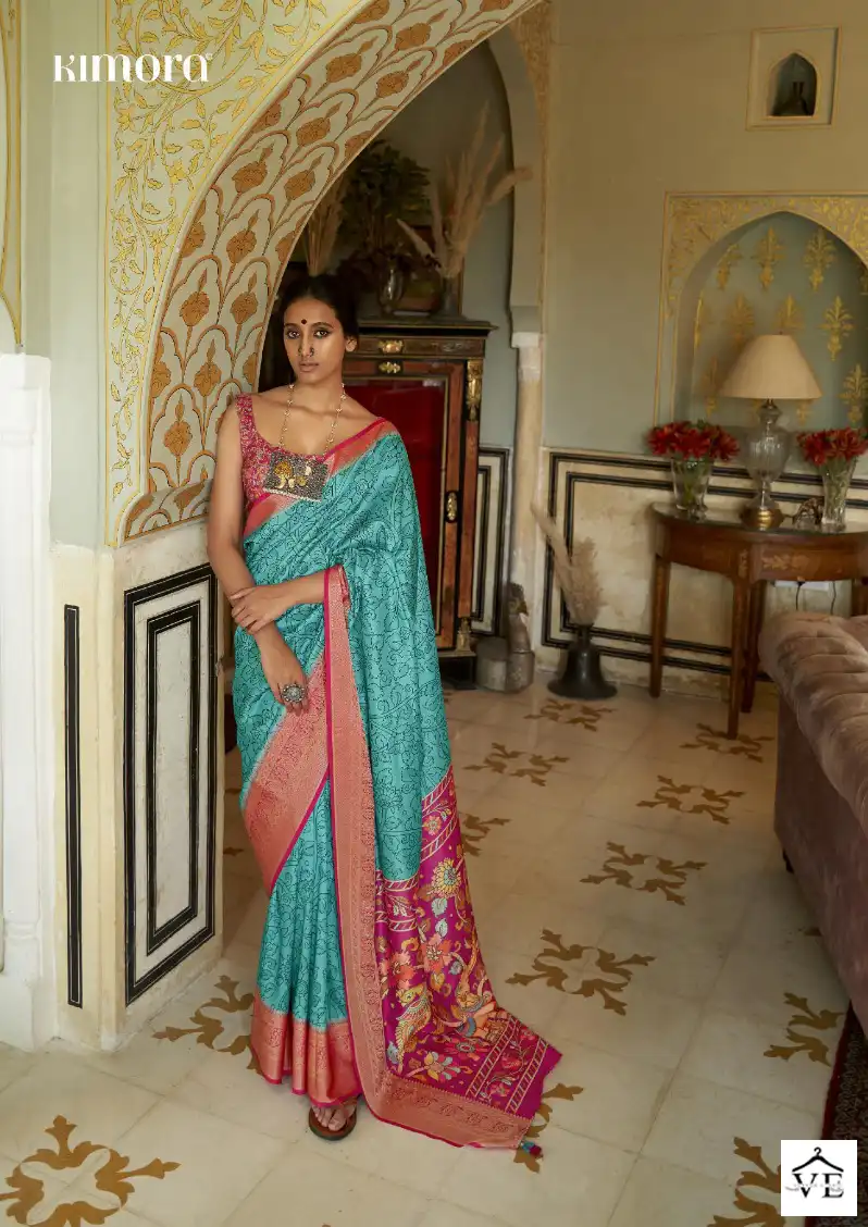 Kimora Sara Tussar Silk Wholesale Saree Catalog — Wholesale Sarees, MPA wholesale from Surat - Gallery Image 3