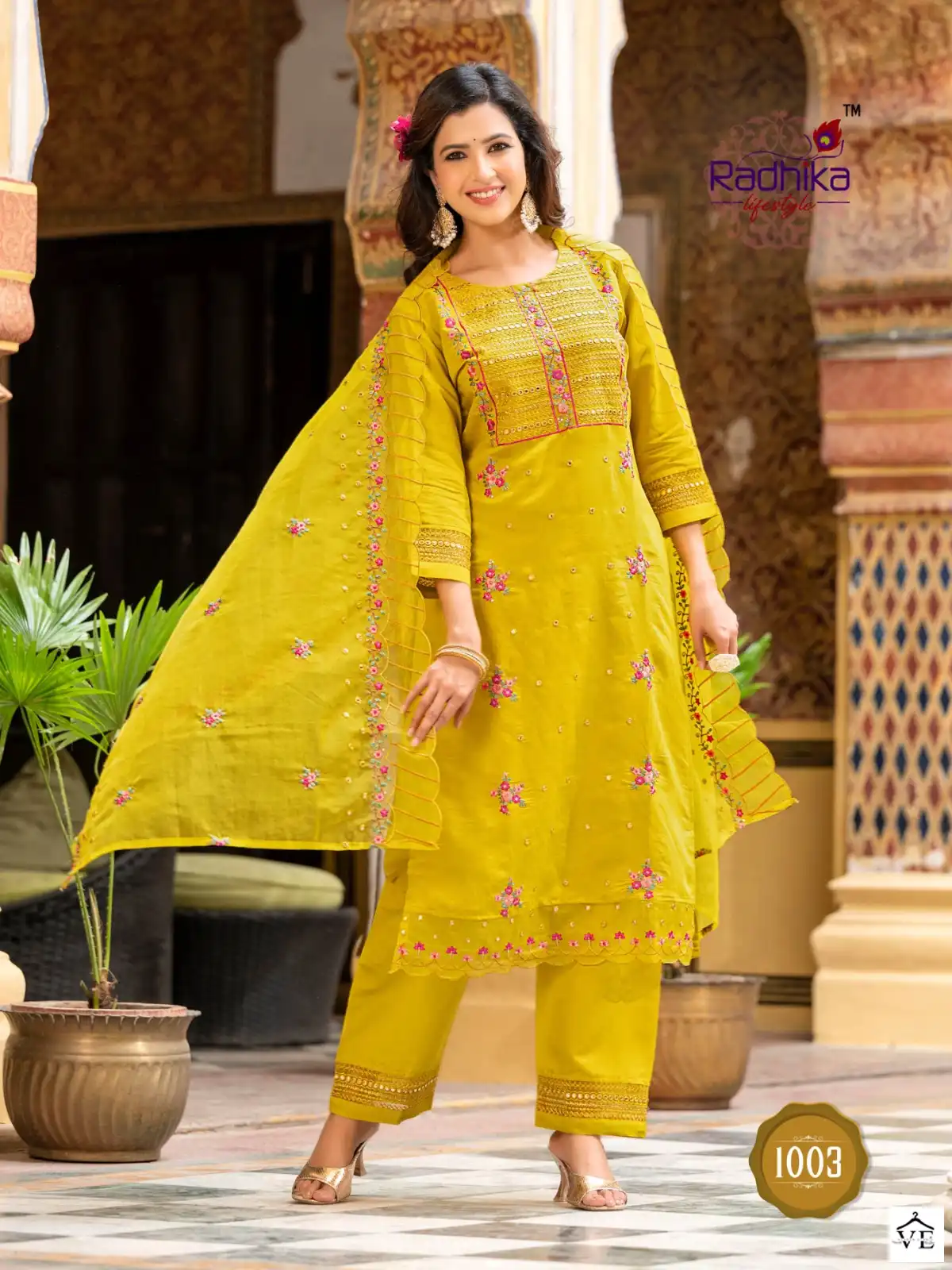 Radhika Lifestyle Sehnaz Vol 1 Pure Roman Silk Wholesale Readymade Salwar Suit Catalog — Wholesale Salwar Suits, MPA wholesale from Surat - Gallery Image 4