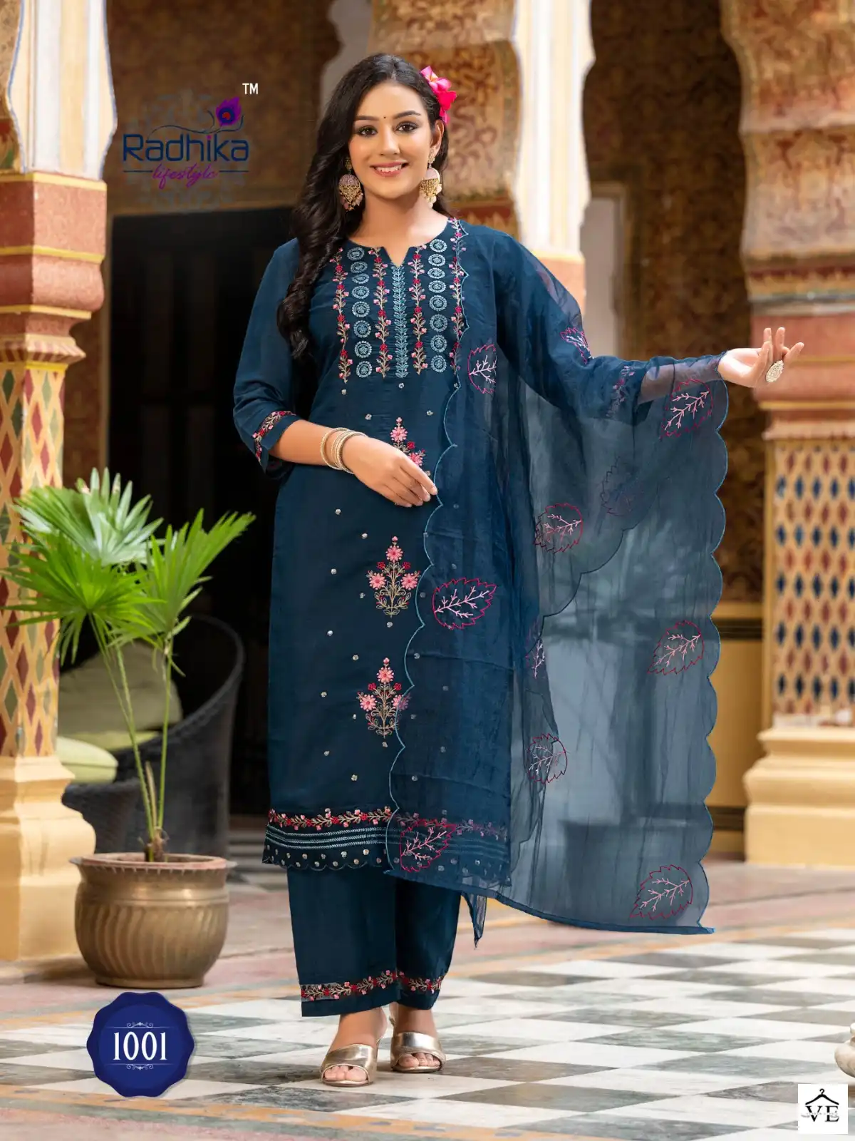 Radhika Lifestyle Sehnaz Vol 1 Pure Roman Silk Wholesale Readymade Salwar Suit Catalog — Wholesale Salwar Suits, MPA wholesale from Surat - Gallery Image 5