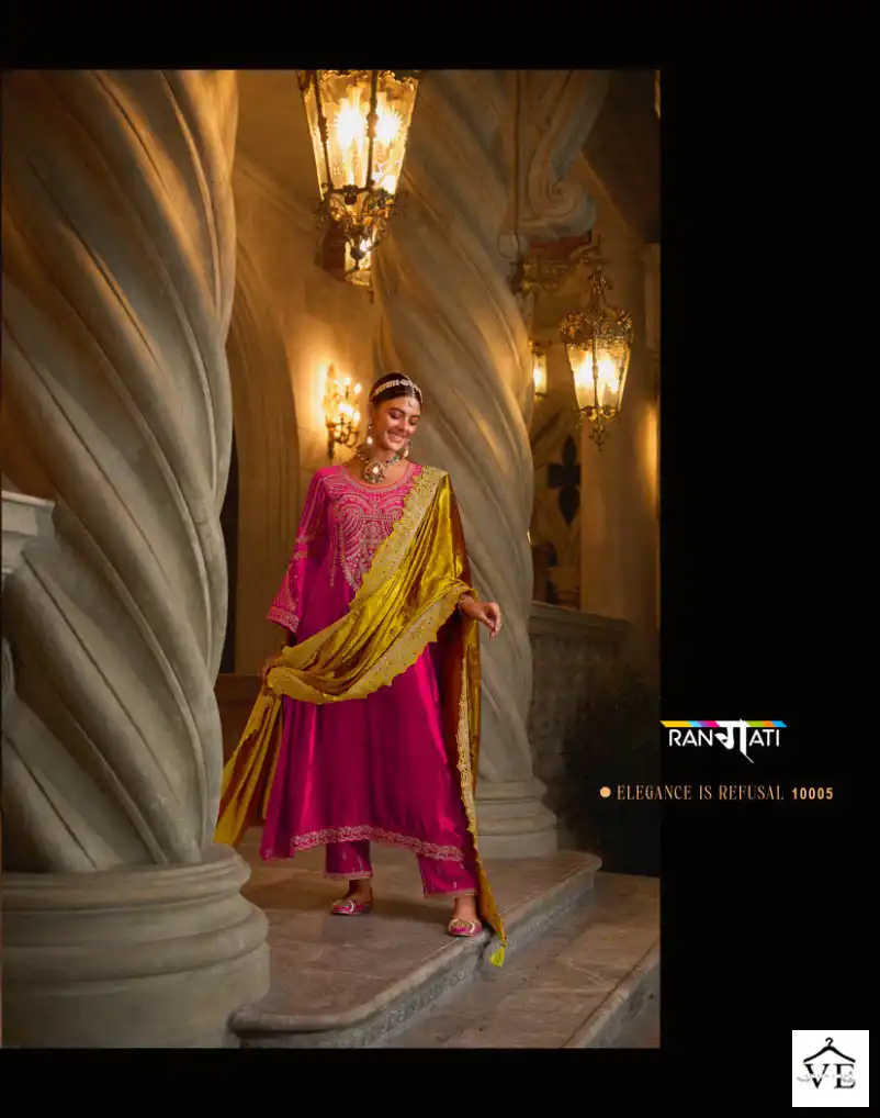 Rangati Shokhh-E-Noor Viscose Velvet Wholesale Winter Wear Designer Suits Catalog — Wholesale Salwar Suits, MPA wholesale from Surat - Gallery Image 2
