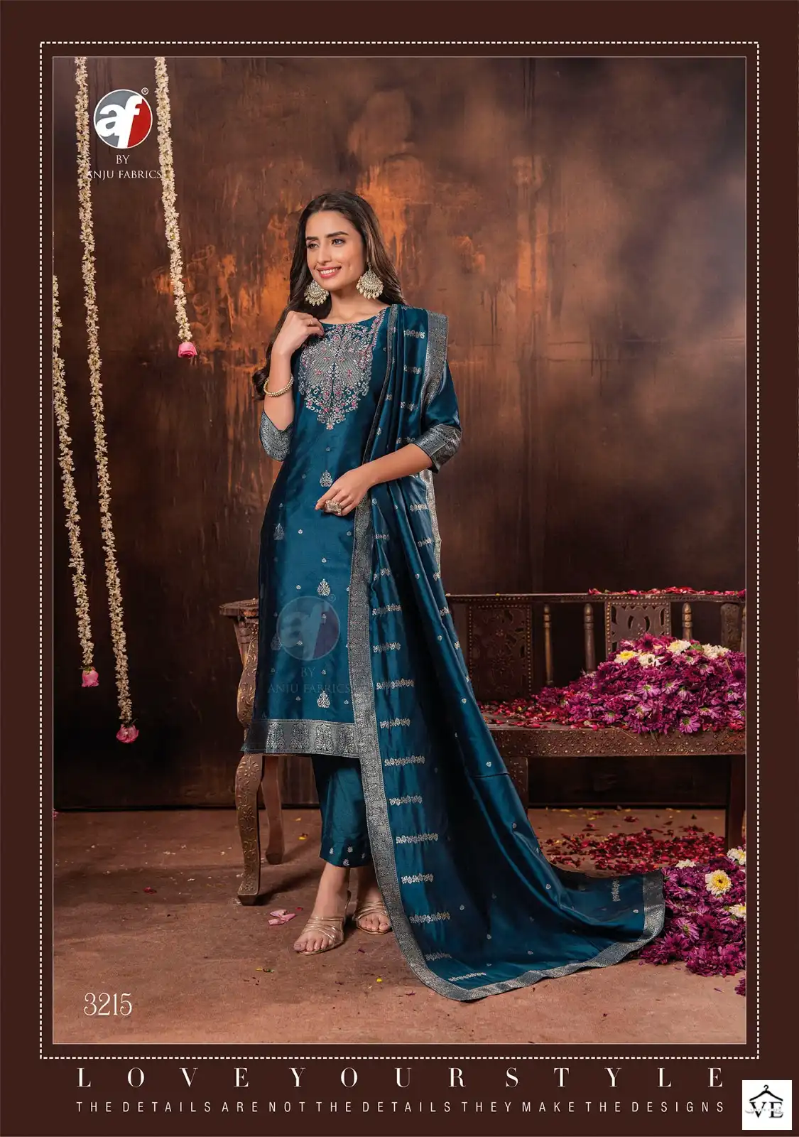 Anju Fabrics Silk Affair Vol 2 Jacquard Banarsi Silk Wholesale Designer Readymade Salwar Suit Catalog — Wholesale Salwar Suits, MPA wholesale from Surat - Gallery Image 2