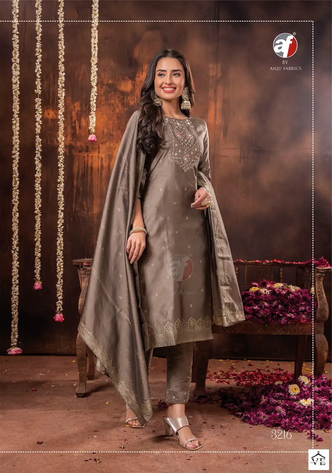 Anju Fabrics Silk Affair Vol 2 Jacquard Banarsi Silk Wholesale Designer Readymade Salwar Suit Catalog — Wholesale Salwar Suits, MPA wholesale from Surat - Gallery Image 3