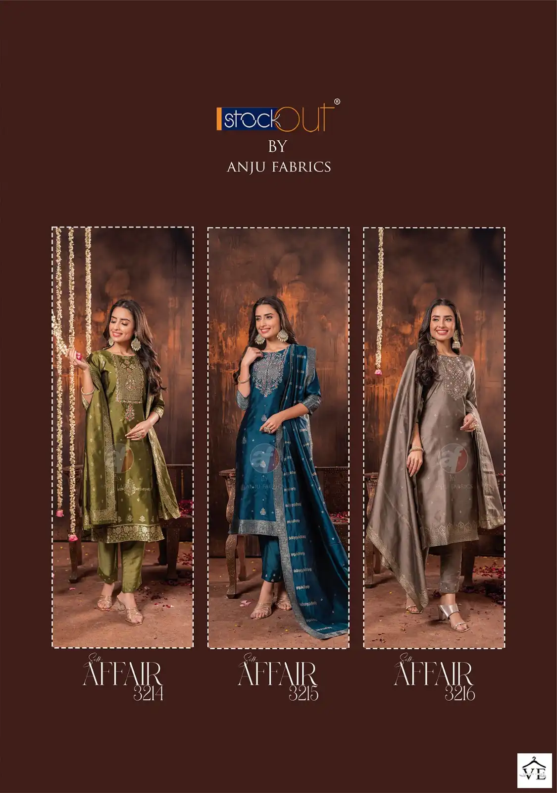 Anju Fabrics Silk Affair Vol 2 Jacquard Banarsi Silk Wholesale Designer Readymade Salwar Suit Catalog — Wholesale Salwar Suits, MPA wholesale from Surat - Gallery Image 7