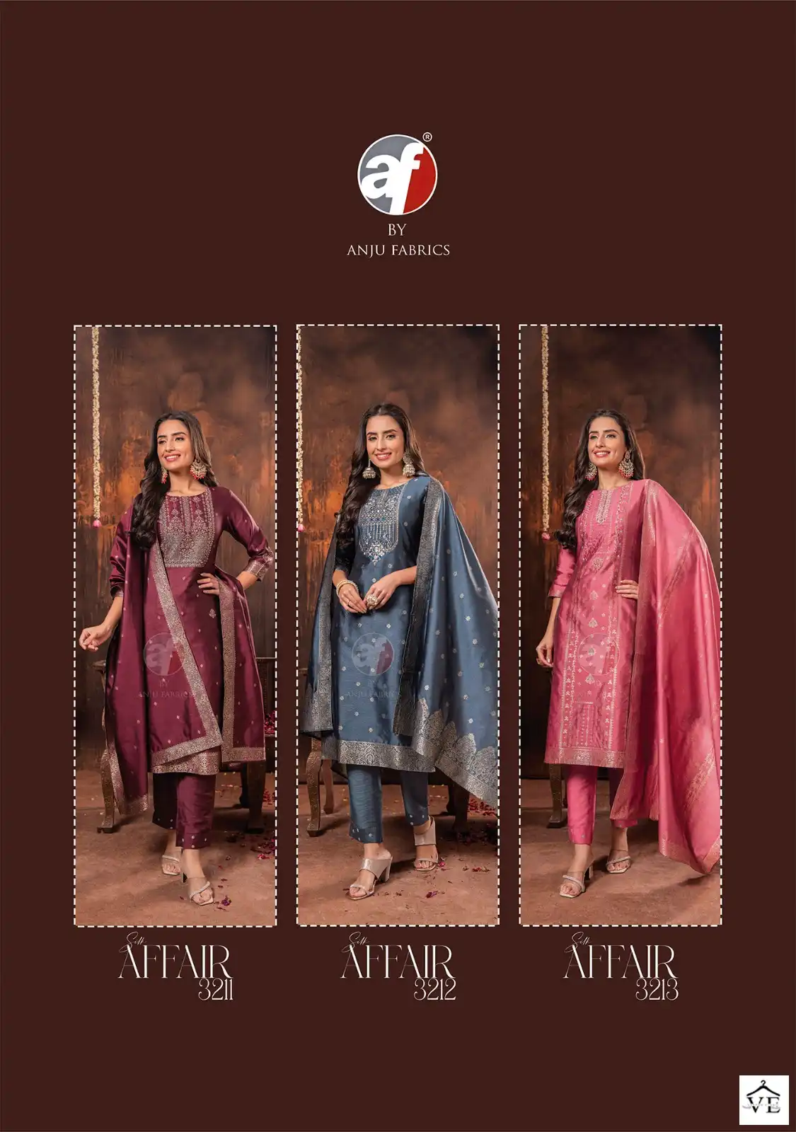 Anju Fabrics Silk Affair Vol 2 Jacquard Banarsi Silk Wholesale Designer Readymade Salwar Suit Catalog — Wholesale Salwar Suits, MPA wholesale from Surat — view 8