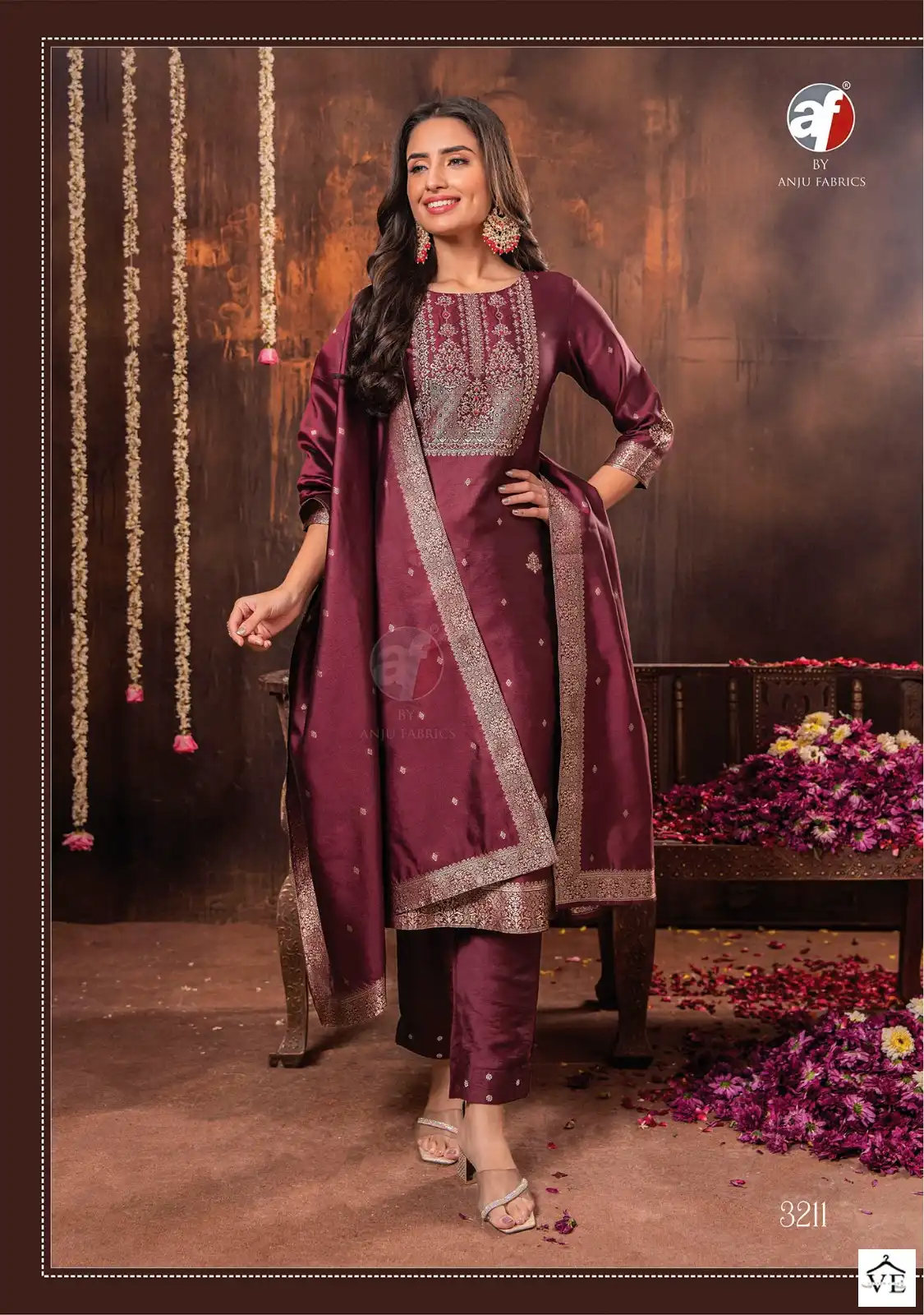Anju Fabrics Silk Affair Vol 2 Jacquard Banarsi Silk Wholesale Designer Readymade Salwar Suit Catalog — Wholesale Salwar Suits, MPA wholesale from Surat - Gallery Image 5