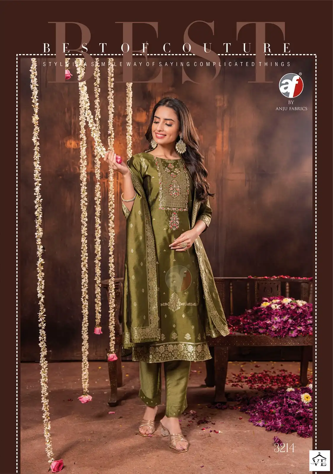 Anju Fabrics Silk Affair Vol 2 Jacquard Banarsi Silk Wholesale Designer Readymade Salwar Suit Catalog — Wholesale Salwar Suits, MPA wholesale from Surat - Gallery Image 6