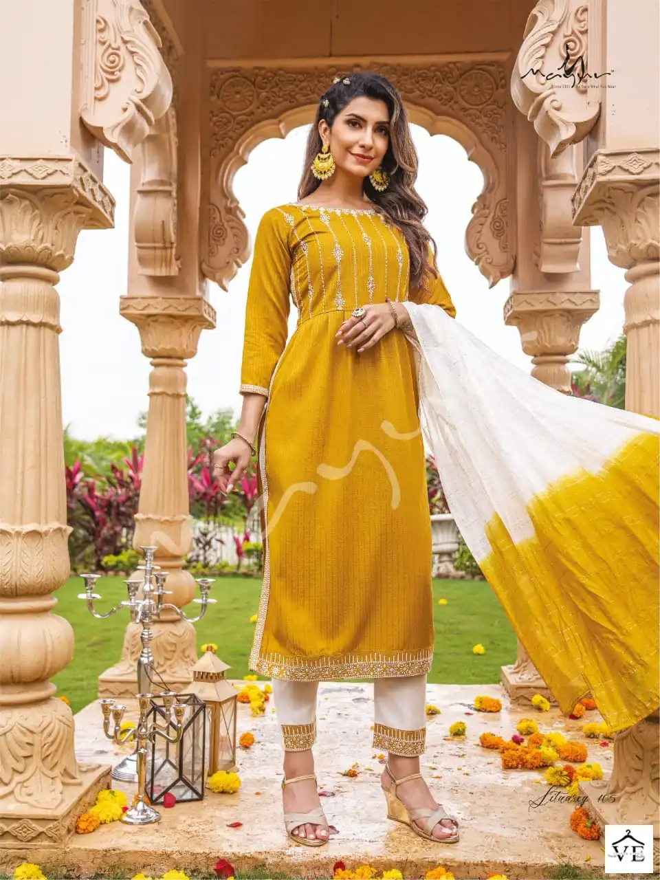 Mayur Sitaarey Marble Rayon Wholesale Readymade Salwar Suit Catalog — Wholesale Salwar Suits, Mayur Dress wholesale from Surat - Gallery Image 4