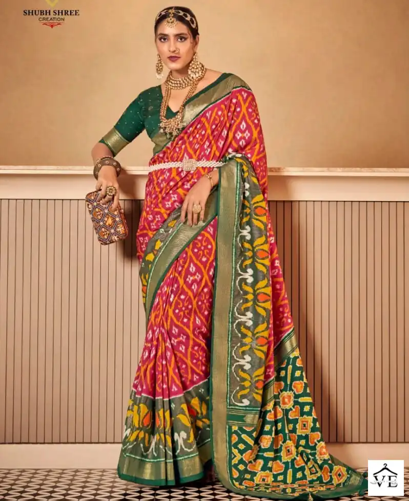 Shubh Shree Sravanam Vol 3 Velvet Tussar Silk Wholesale Saree Catalog — Wholesale Sarees, MPA wholesale from Surat — view 1