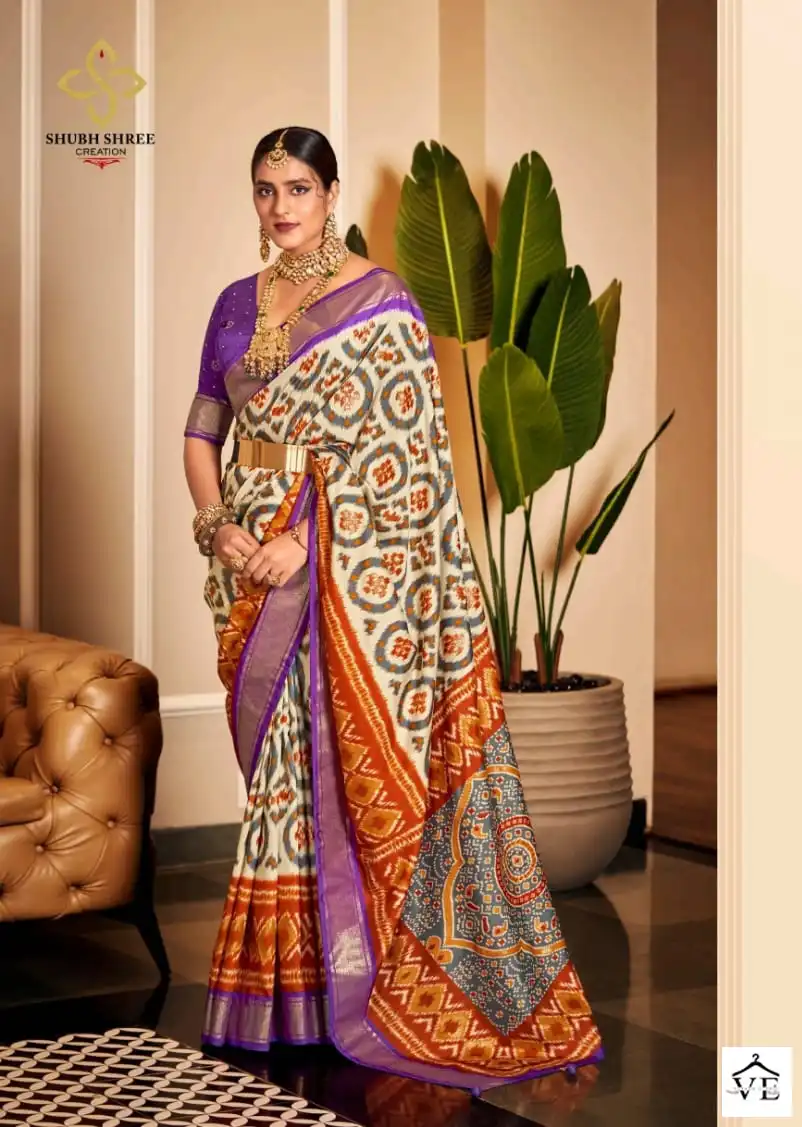 Shubh Shree Sravanam Vol 3 Velvet Tussar Silk Wholesale Saree Catalog — Wholesale Sarees, MPA wholesale from Surat - Gallery Image 11