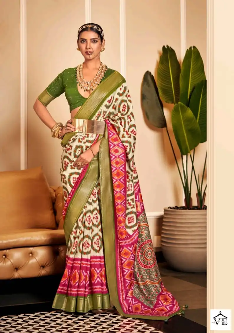 Shubh Shree Sravanam Vol 3 Velvet Tussar Silk Wholesale Saree Catalog — Wholesale Sarees, MPA wholesale from Surat - Gallery Image 2