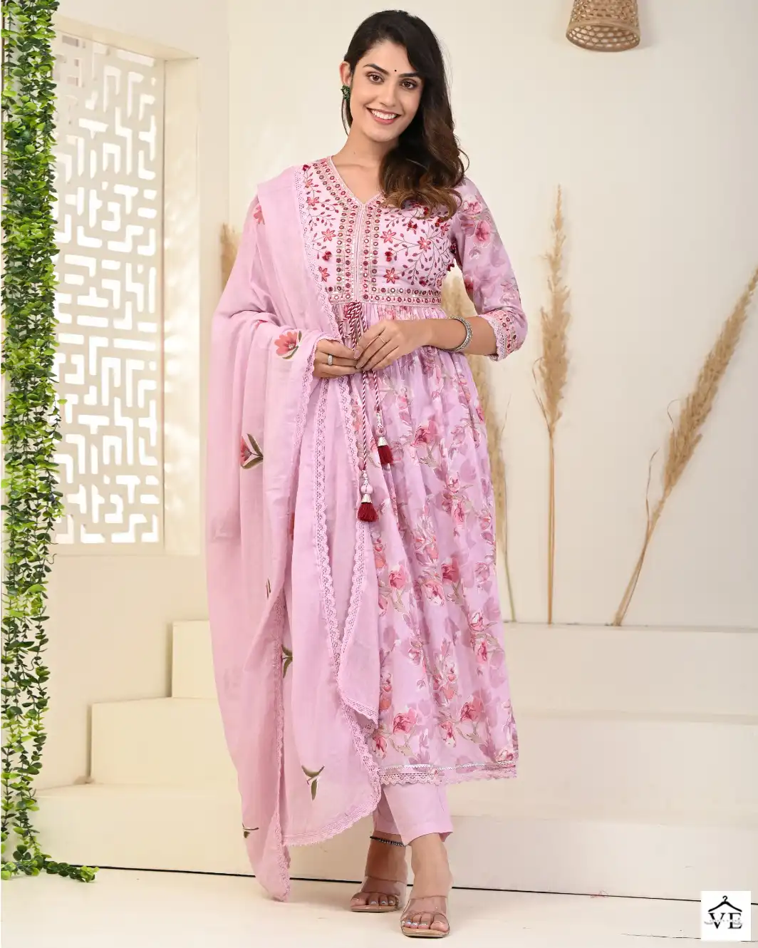VE 1998 Mal Cotton Wholesale Readymade Suits Size Set Catalog — Wholesale Salwar Suits, MPA wholesale from Surat — view 1
