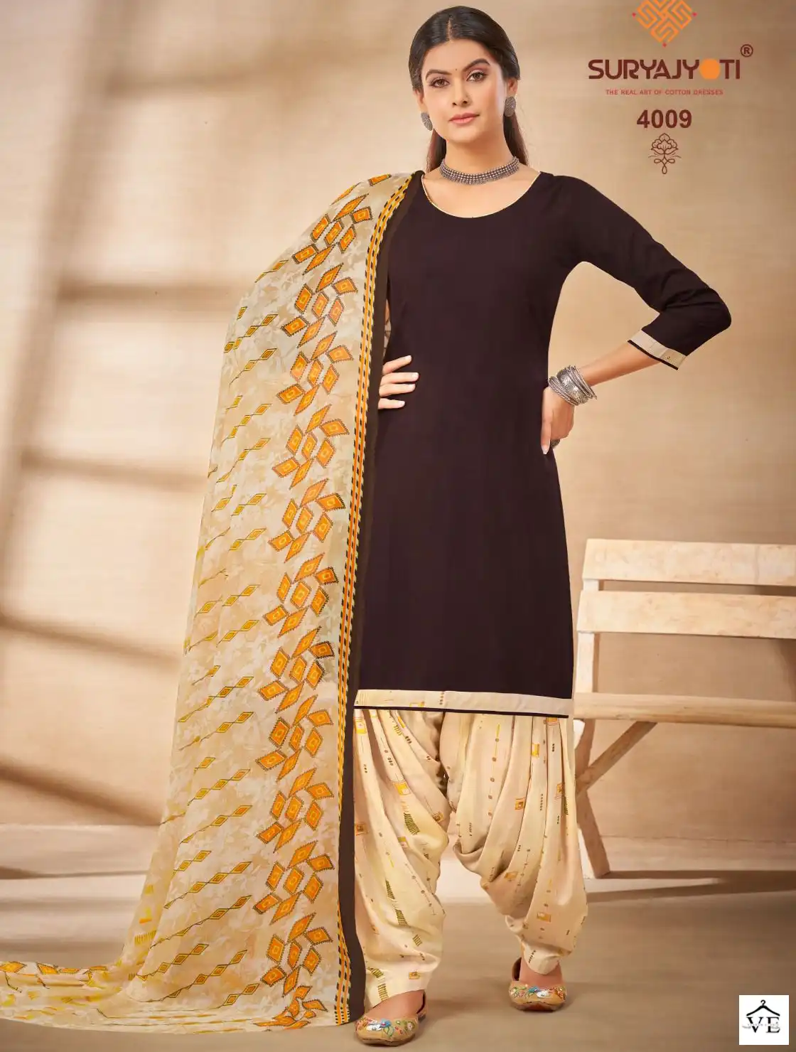 Suryajyoti Gulnar Vol 4 Cotton Wholesale Salwar Suit Catalog — Wholesale Salwar Suits, MPA wholesale from Surat — view 1