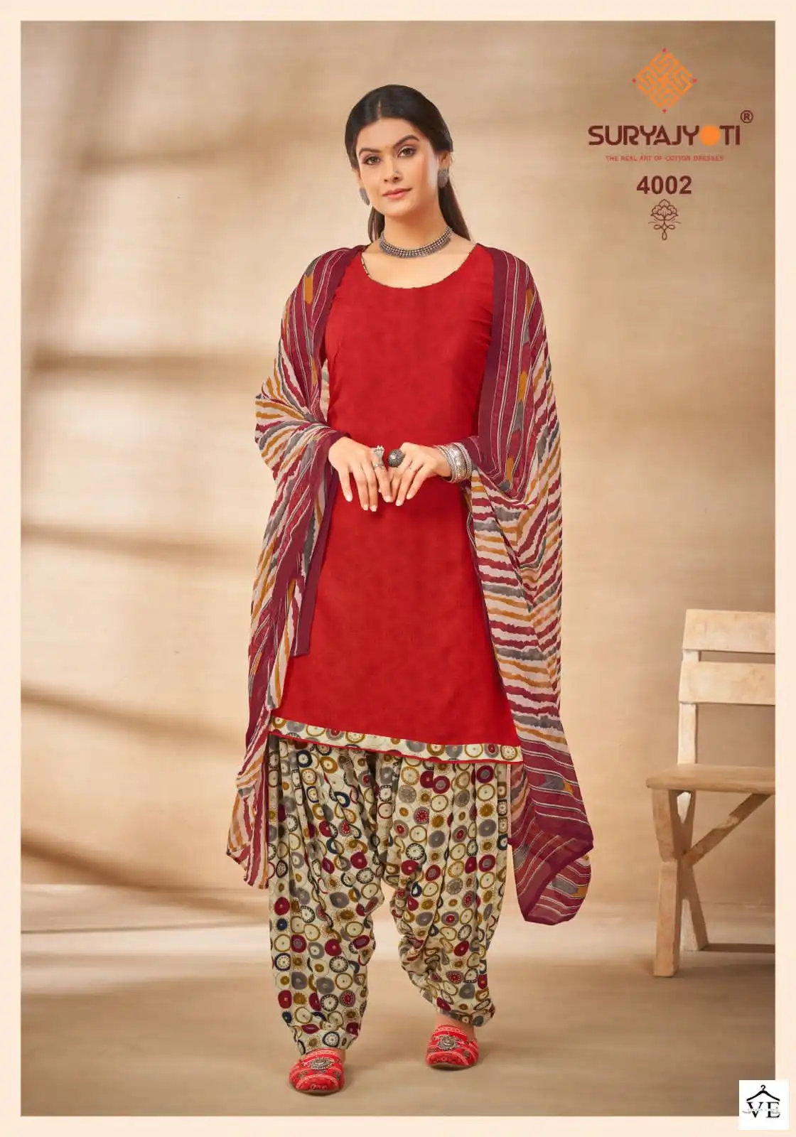 Suryajyoti Gulnar Vol 4 Cotton Wholesale Salwar Suit Catalog — Wholesale Salwar Suits, MPA wholesale from Surat - Gallery Image 3