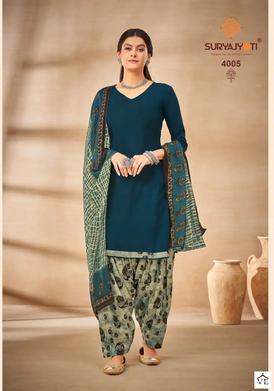 Suryajyoti Gulnar Vol 4 Cotton Wholesale Salwar Suit Catalog — Wholesale Salwar Suits, MPA wholesale from Surat - Gallery Image 6
