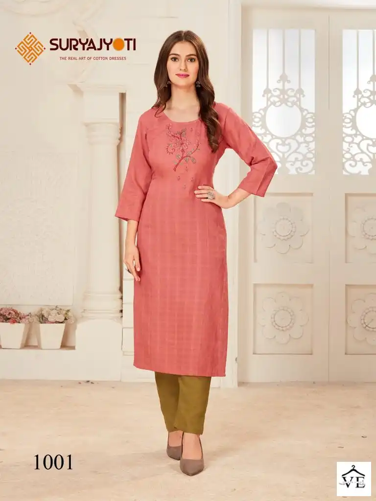 Suryajyoti Nirja Quicker Vol 1 Rayon Wholesale Fancy Kurtis Catalog — Wholesale Kurtis, MPA wholesale from Surat - Gallery Image 2