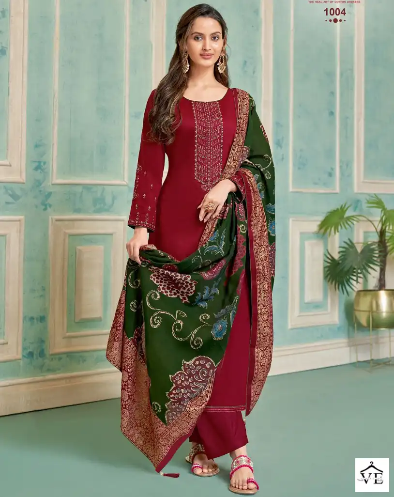 Suryajyoti Pal Vol 1 Cotton Wholesale Salwar Suit Catalog — Wholesale Salwar Suits, MPA wholesale from Surat — view 1