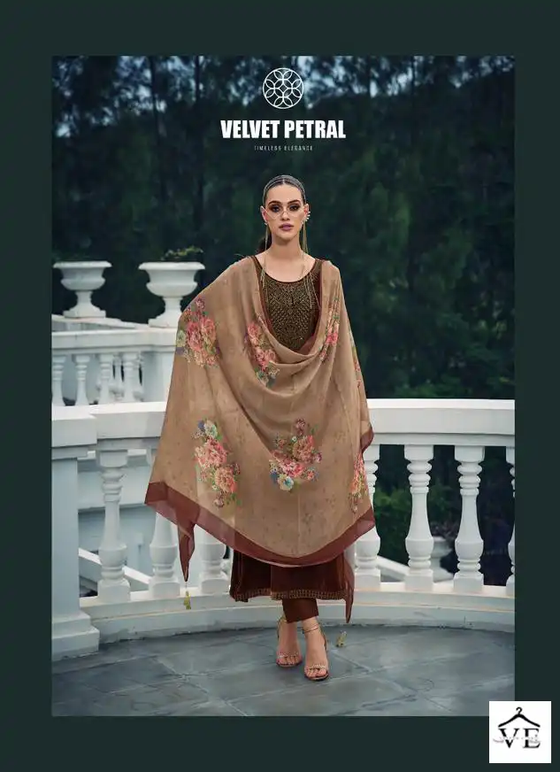 Ibiza Swarovski Vol 6 Viscose Velvet Wholesale Designer Winter Salwar Suit Catalog — Wholesale Salwar Suits, MPA wholesale from Surat - Gallery Image 5