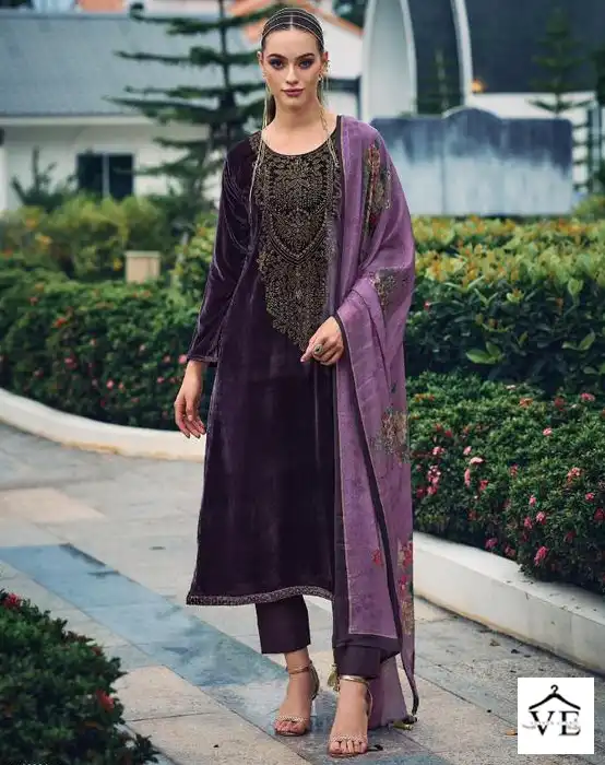 Ibiza Swarovski Vol 6 Viscose Velvet Wholesale Designer Winter Salwar Suit Catalog — Wholesale Salwar Suits, MPA wholesale from Surat — view 1