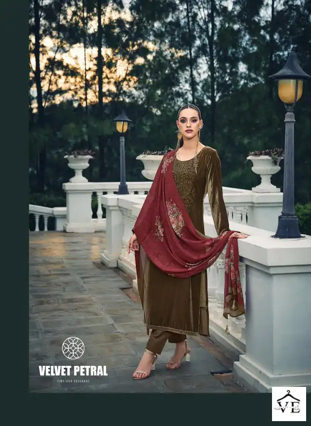 Ibiza Swarovski Vol 6 Viscose Velvet Wholesale Designer Winter Salwar Suit Catalog — Wholesale Salwar Suits, MPA wholesale from Surat - Gallery Image 8